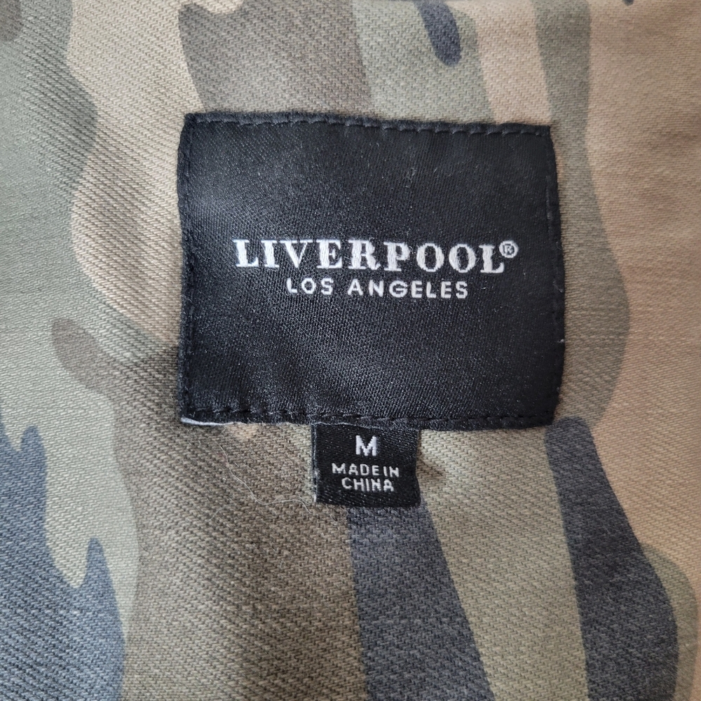 Liverpool Los Angeles Camo Print Jacket. Size M. Coat Biker Blokecore Military - Picture 5 of 6